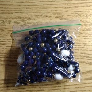 4PC NWOT Blue Bead Necklace Bundle Set